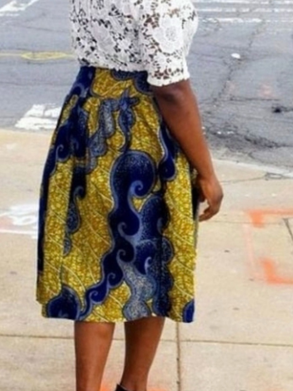 African print midi skirt - Picture 2 of 6